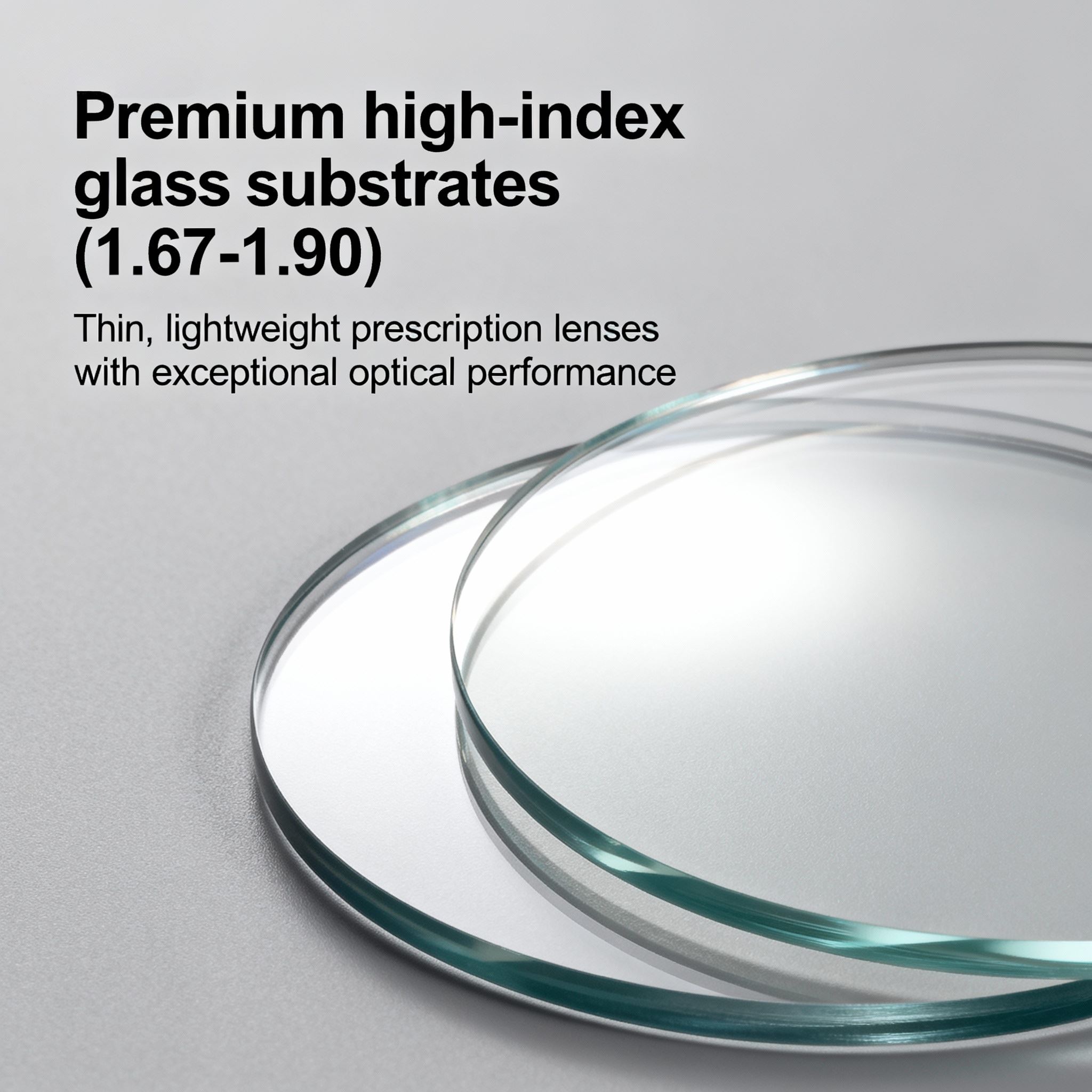 High-Index Glass Substrates