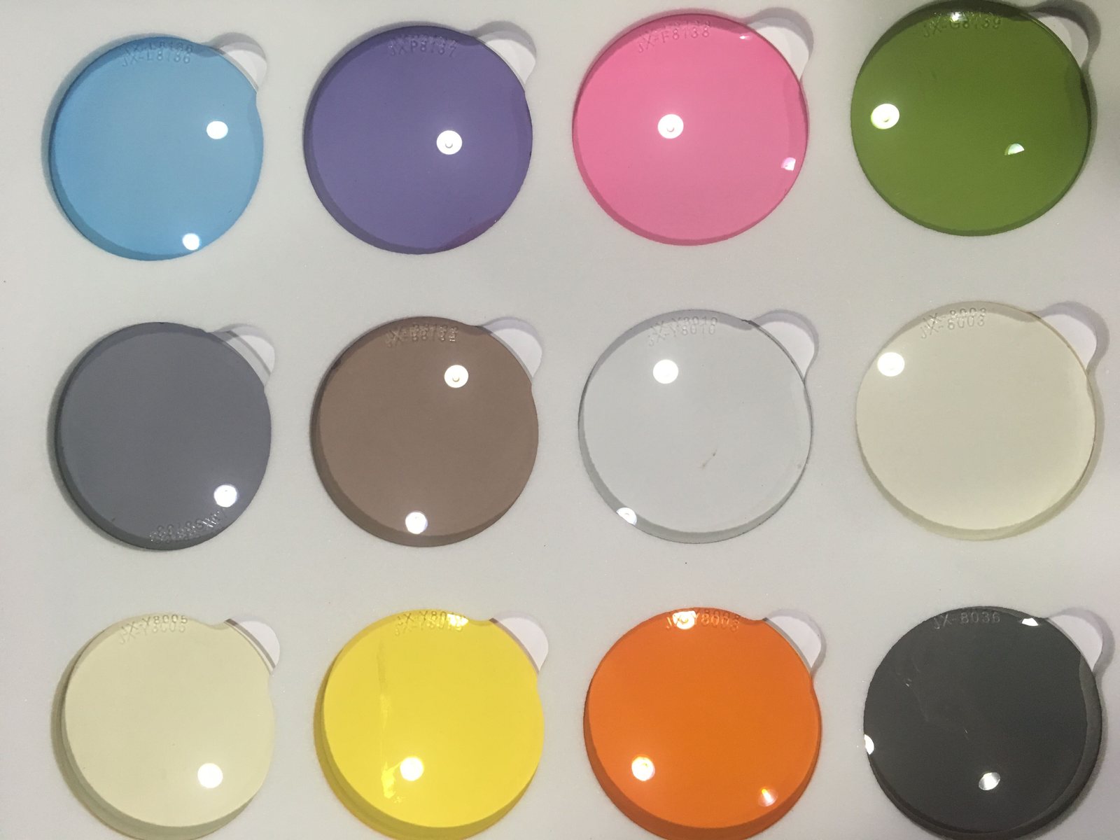TAC lens samples for UV400 and polarized sunglasses sourcing