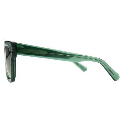 A10751(5) Unisex Polarized black Acetate Full Rim Square Vintage Sunglasses Eyewear