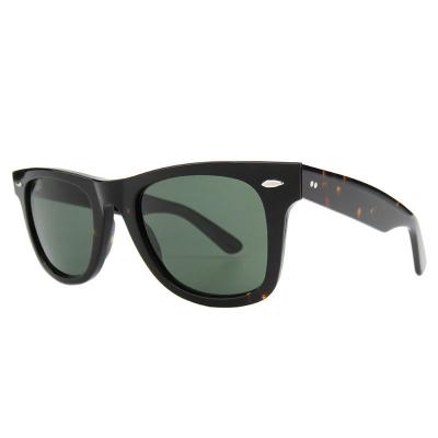 A10752(2) Unisex Hand Polished black Acetate Full Rim Wayfarer Vintage Sunglasses Eyewear