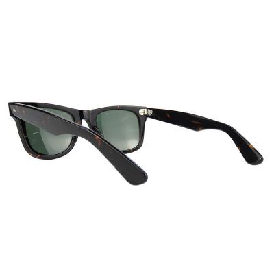 A10752(2) Unisex Hand Polished black Acetate Full Rim Wayfarer Vintage Sunglasses Eyewear