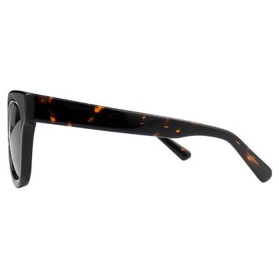 A10751(4) Unisex Spring Hinge black Acetate Full Rim Square Vintage Sunglasses Eyewear