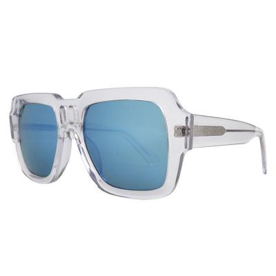 A10754(1) Men's UV400 Protection white Acetate Full Rim Square Sport Sunglasses Eyewear