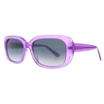 A10756(1) Women's Lightweight purple Acetate Full Rim Square Modern Sunglasses Eyewear