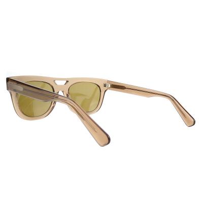 A10751(2) Unisex Scratch Resistant black Acetate Full Rim Square Vintage Sunglasses Eyewear