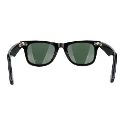 A10752(1) Unisex UV400 Protection black Acetate Full Rim Wayfarer Vintage Sunglasses Eyewear