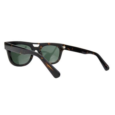 A10751(4) Unisex Spring Hinge black Acetate Full Rim Square Vintage Sunglasses Eyewear