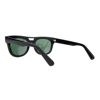 A10751(1) Unisex Durable black Acetate Full Rim Square Vintage Sunglasses Eyewear