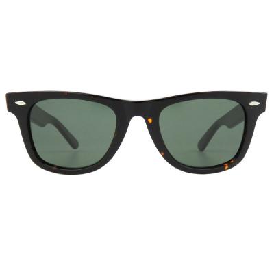 A10752(2) Unisex Hand Polished black Acetate Full Rim Wayfarer Vintage Sunglasses Eyewear