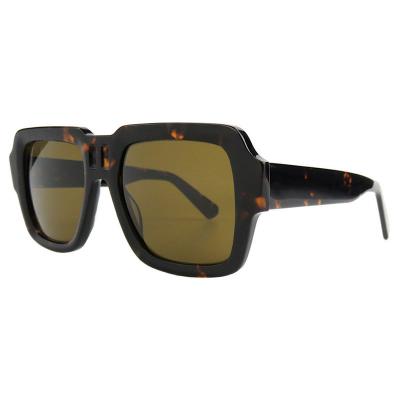 A10754(3) Men's Hand Polished white Acetate Full Rim Square Sport Sunglasses Eyewear
