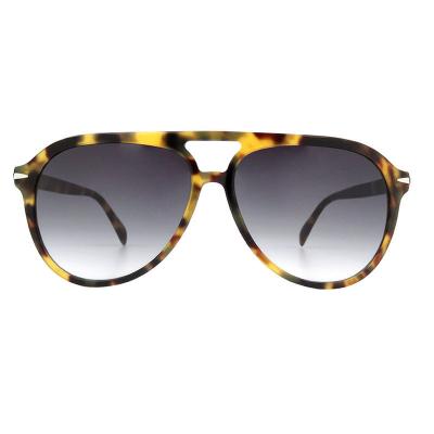 A10757(1) Unisex Spring Hinge tortoise Acetate Full Rim Aviator Vintage Sunglasses Eyewear