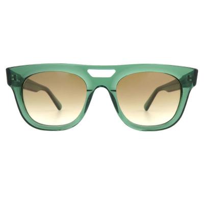 A10751(5) Unisex Polarized black Acetate Full Rim Square Vintage Sunglasses Eyewear