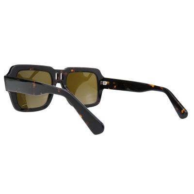 A10754(3) Men's Hand Polished white Acetate Full Rim Square Sport Sunglasses Eyewear