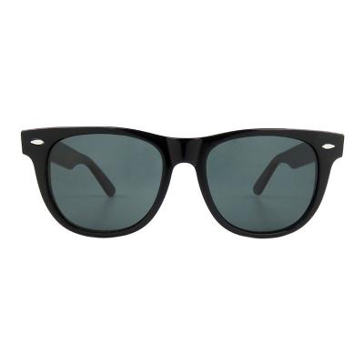 A10747(2) Unisex UV400 Protection black Acetate Full Rim Wayfarer Vintage Sunglasses Eyewear