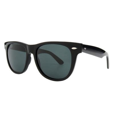 A10747(2) Unisex UV400 Protection black Acetate Full Rim Wayfarer Vintage Sunglasses Eyewear