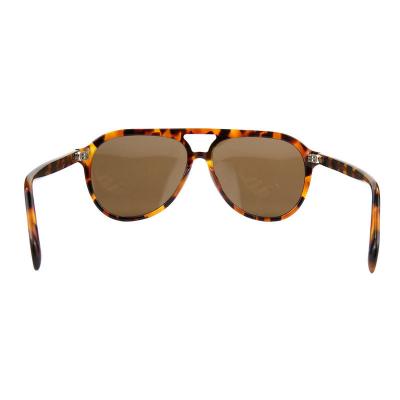 A10757(3) Unisex Scratch Resistant tortoise Acetate Full Rim Aviator Vintage Sunglasses Eyewear