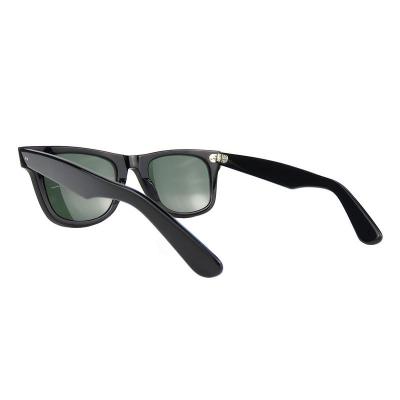 A10752(1) Unisex UV400 Protection black Acetate Full Rim Wayfarer Vintage Sunglasses Eyewear
