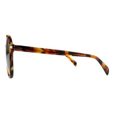 A10757(3) Unisex Scratch Resistant tortoise Acetate Full Rim Aviator Vintage Sunglasses Eyewear