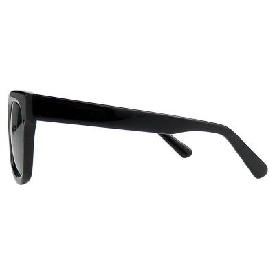 A10751(1) Unisex Durable black Acetate Full Rim Square Vintage Sunglasses Eyewear
