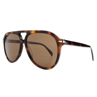 A10757(2) Unisex Polarized tortoise Acetate Full Rim Aviator Vintage Sunglasses Eyewear