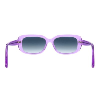 A10756(1) Women's Lightweight purple Acetate Full Rim Square Modern Sunglasses Eyewear
