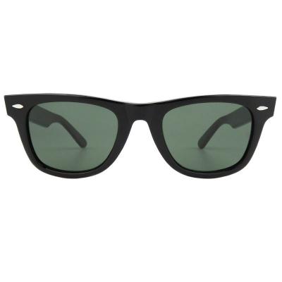 A10752(1) Unisex UV400 Protection black Acetate Full Rim Wayfarer Vintage Sunglasses Eyewear