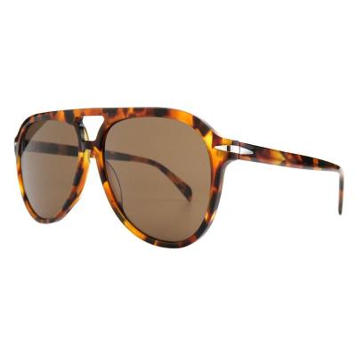 A10757(3) Unisex Scratch Resistant tortoise Acetate Full Rim Aviator Vintage Sunglasses Eyewear