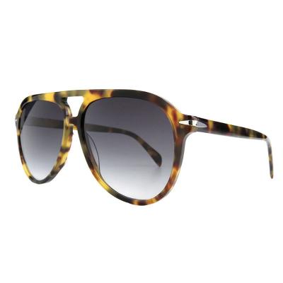 A10757(1) Unisex Spring Hinge tortoise Acetate Full Rim Aviator Vintage Sunglasses Eyewear