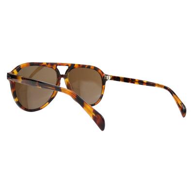 A10757(3) Unisex Scratch Resistant tortoise Acetate Full Rim Aviator Vintage Sunglasses Eyewear