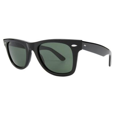 A10752(1) Unisex UV400 Protection black Acetate Full Rim Wayfarer Vintage Sunglasses Eyewear