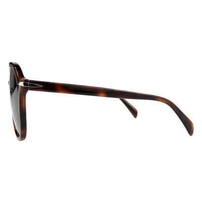 A10757(2) Unisex Polarized tortoise Acetate Full Rim Aviator Vintage Sunglasses Eyewear