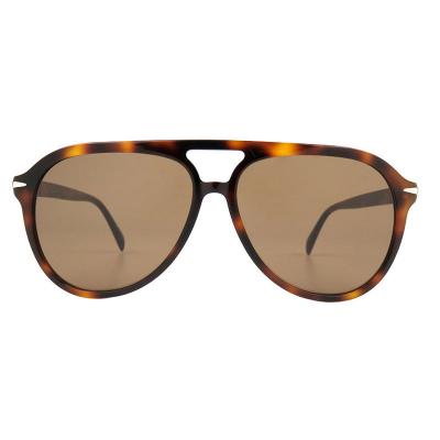 A10757(2) Unisex Polarized tortoise Acetate Full Rim Aviator Vintage Sunglasses Eyewear