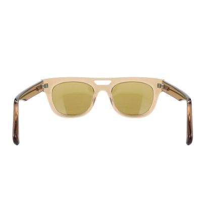 A10751(2) Unisex Scratch Resistant black Acetate Full Rim Square Vintage Sunglasses Eyewear