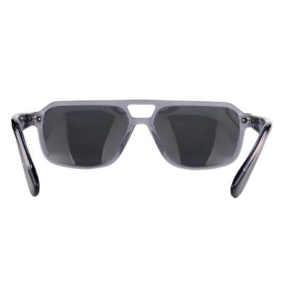 A10776(2) Men's Polarized navy blue Acetate Full Rim Aviator Modern Sunglasses Eyewear