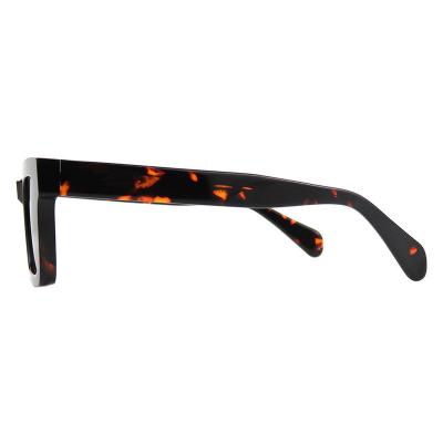 A10792(2) Unisex Scratch Resistant black Acetate Full Rim Square Modern Sunglasses Eyewear