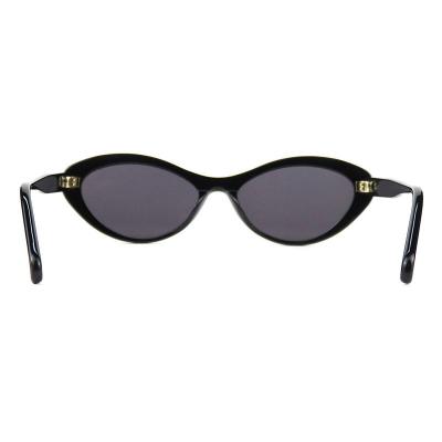 A10769(1) Women's Hand Polished black Acetate Full Rim Cat Eye Vintage Sunglasses Eyewear