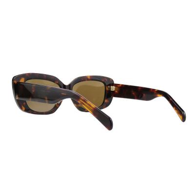 A10768(2) Women's Hand Polished black Acetate Full Rim Cat Eye Modern Sunglasses Eyewear