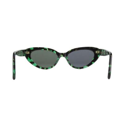 A10762-1(1) Women's Spring Hinge black Acetate Full Rim Cat Eye Vintage Sunglasses Eyewear