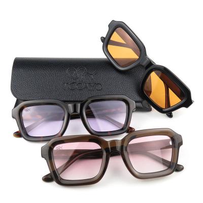 A10767-1 Women's Scratch Resistant tortoise Acetate Full Rim Cat Eye Modern Sunglasses Eyewear