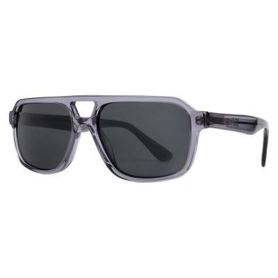 A10776(2) Men's Polarized navy blue Acetate Full Rim Aviator Modern Sunglasses Eyewear