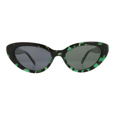A10762-1(1) Women's Spring Hinge black Acetate Full Rim Cat Eye Vintage Sunglasses Eyewear