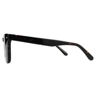 A10774(2) Unisex UV400 Protection black Acetate Full Rim Wayfarer Vintage Sunglasses Eyewear