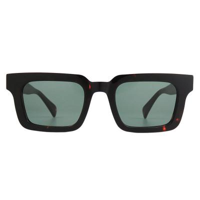 A10792(2) Unisex Scratch Resistant black Acetate Full Rim Square Modern Sunglasses Eyewear
