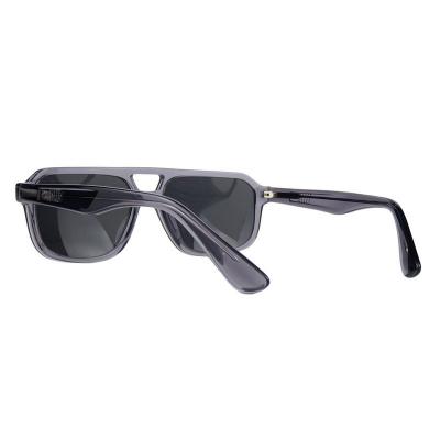 A10776(2) Men's Polarized navy blue Acetate Full Rim Aviator Modern Sunglasses Eyewear