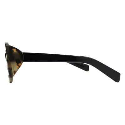 A10775(1) Women's Spring Hinge black and tortoise Acetate Full Rim Geometric Luxury Sunglasses Eyewear