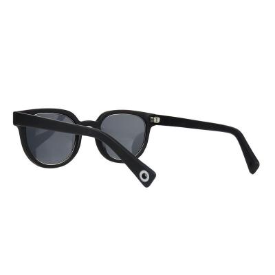 A10770(2) Unisex Lightweight black Acetate Full Rim Round Modern Sunglasses Eyewear