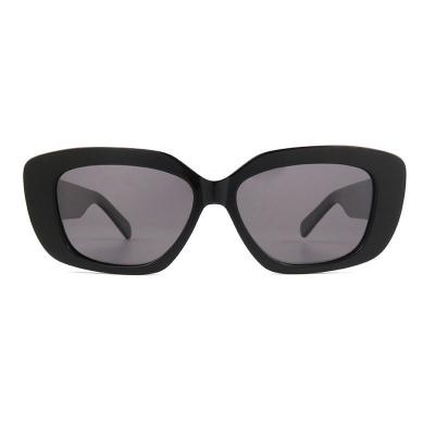 A10768(1) Women's Spring Hinge black Acetate Full Rim Cat Eye Modern Sunglasses Eyewear