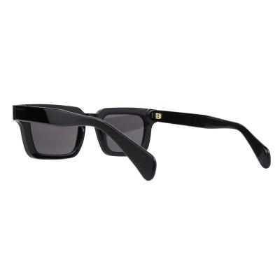 A10792(1) Unisex UV400 Protection black Acetate Full Rim Square Modern Sunglasses Eyewear