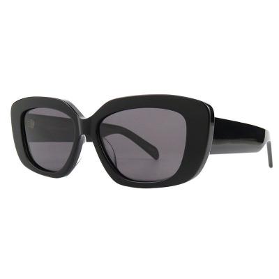A10768(1) Women's Spring Hinge black Acetate Full Rim Cat Eye Modern Sunglasses Eyewear