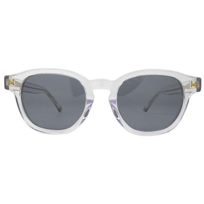 A10770(4) Unisex Scratch Resistant black Acetate Full Rim Round Modern Sunglasses Eyewear